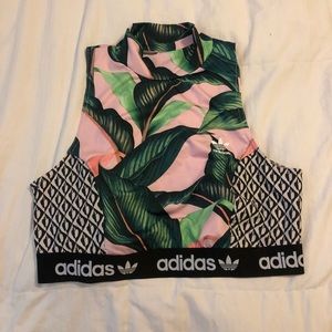 Adidas turtle neck sports bra